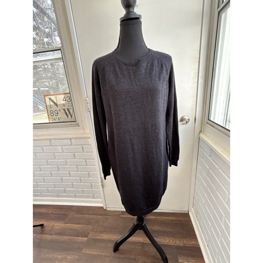 COS 100% Merino Wool Crew Neck Sweater Dress Small layered cabincore minimalist